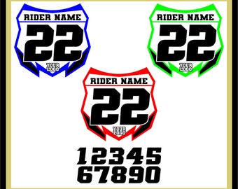 Motocross Racing Plate Template Svg Files/Motocross Svg/Eps,Dxf,Svg Direct Download