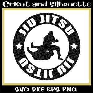 Jiu Jitsu Svg,Jiujitsu Svg &quot;Jiu Jitsu Circle Design&quot; Karate Svg, Martial Art Svg, Eps,Dxf,Svg,Png,Cricut,Silhouette