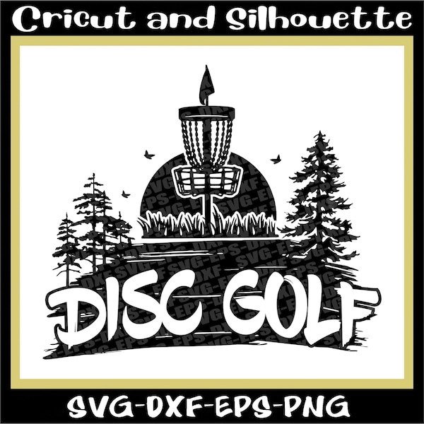 Disc Golf Svg Files,Disc Svg, "Disc Golf Nature" art print, Discs, Golf, Eps,Svg,Png,Dxf,Cricut,Silhouette