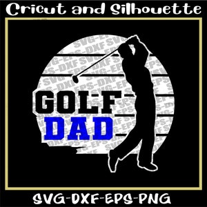 Golf Svg, Golf Ball Svg File, Golf Vector, Golf Ball Svg "GOLF DAD VINTAGE" - Eps,Dxf,Svg,Png,Cricut,Silhouette