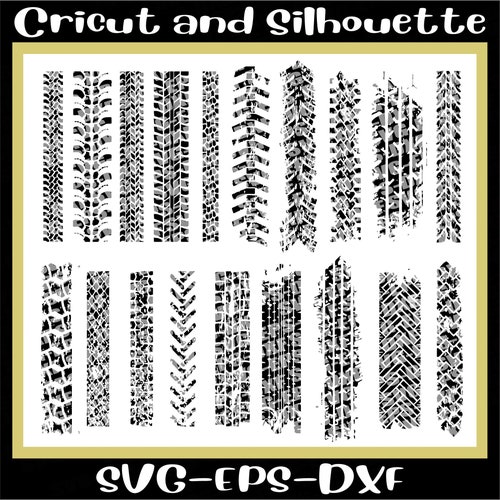 Tire Mark Svg Files / Tire Marking / Tire Stencil / Tire Marks Etsy