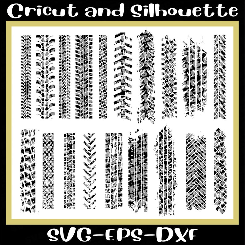Tire Mark Svg Files / Tire Marking / Tire Stencil / Tire Marks Etsy