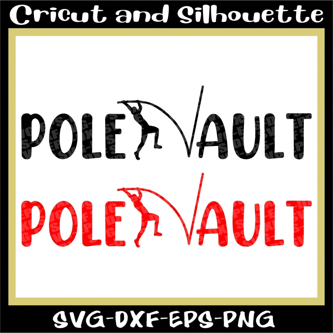 Pole Vault Svg, Track and Field Svg, Jump Svg pole Vault Word Sports Svg, Pole Svg Eps,dxf,svg