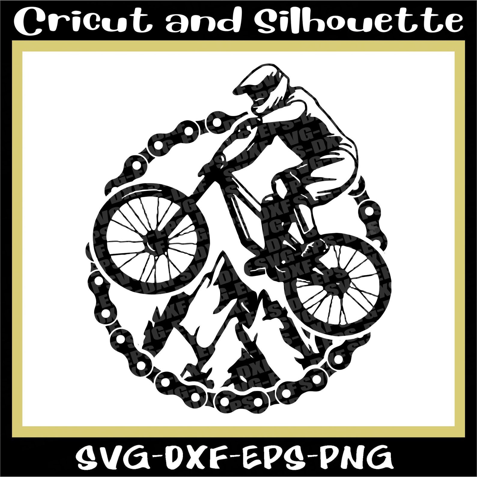 MTB Svg Mountain Bike Svg Files mtb Chain Etsy