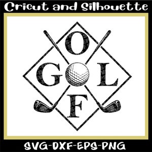 Golf Svg, Golf Artistic Design File, Golf Ball Svg, Golf Printing File Eps,Dxf,Png,Svg,Cricut,Silhouette