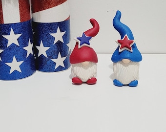 Gnome /Summer Gnome/Patriotic Gnome / Miniature Gnome/ Garden Gnomes/Fourth of July Gnomes