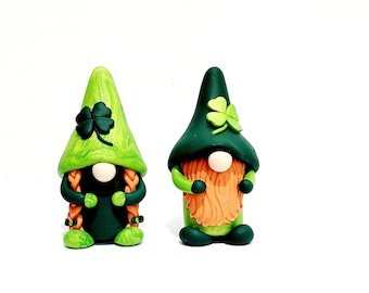 Gnome/ Miniature Gnomes/ St. Patrick's Day Gnome/ Tiered Tray