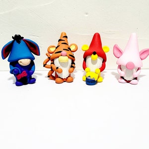 Miniature Gnome/ Winnie The Pooh Inspired Set/Gift/ Garden Gnome/Christmas Gift