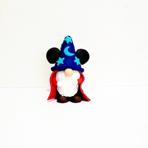 Gnome/ Miniature Gnome/ Garden Gnome/ Fantasia Mickey Inspired Gnome/Christmas Gift
