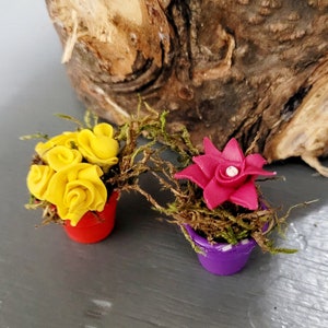 Flower pot fairy garden | Miniatures | Doll house