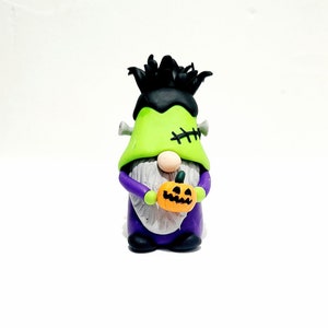 Halloween Gnome/ Frankenstein Gnome/ Miniature Gnome/ Gift