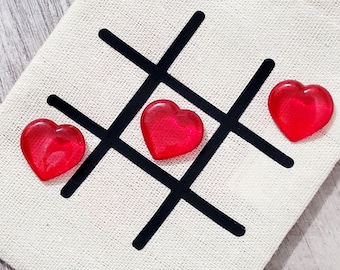 Custom made Valentines tic tac toe bag /Gift Bag / Valentine&#39;s Day / Customize