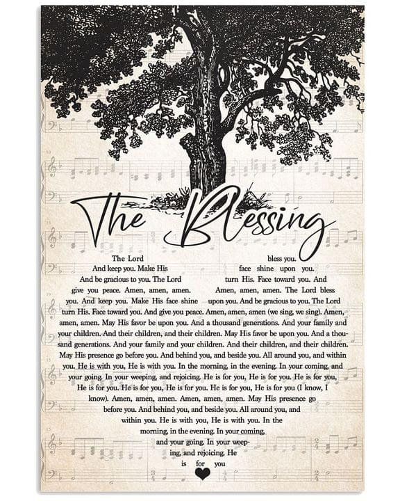 Song Lyrics The Blessings Canvas Wall Art Home Decor Etsy