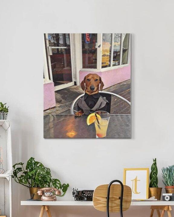 Funny Dog Canvas Wall Art Home Decor Dog Canvas Etsy