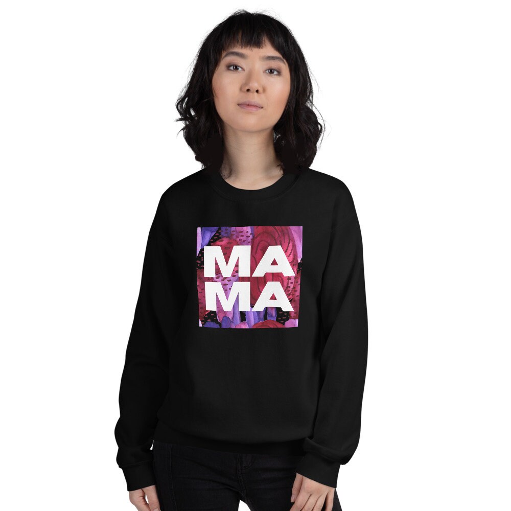 Mama Crew Neck Women's Sweatshirt Mama Graphic Crew | Etsy