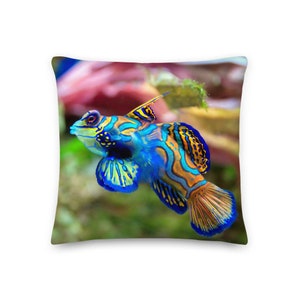 Decorative Cushion / Pillow Blue Fish