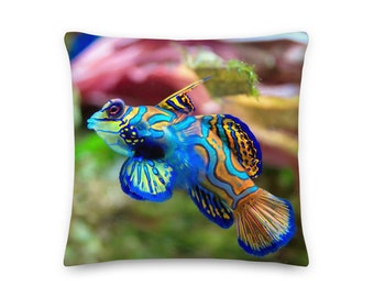 Decorative Cushion / Pillow Blue Fish