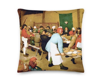 Decorative Cushion / Pillow Pieter Bruegel the Elder The Peasant Wedding