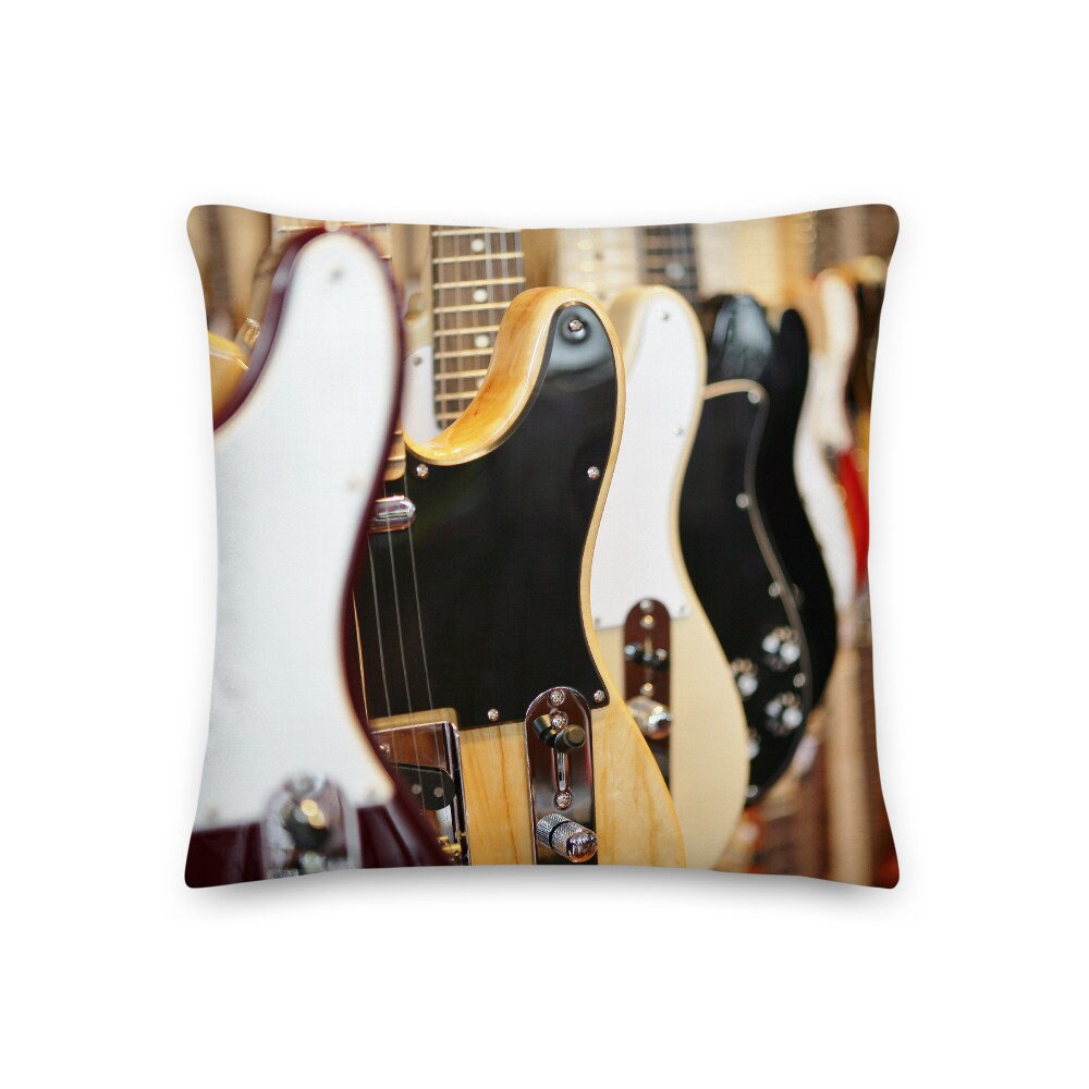 Coussin Décoratif Guitares Électriques