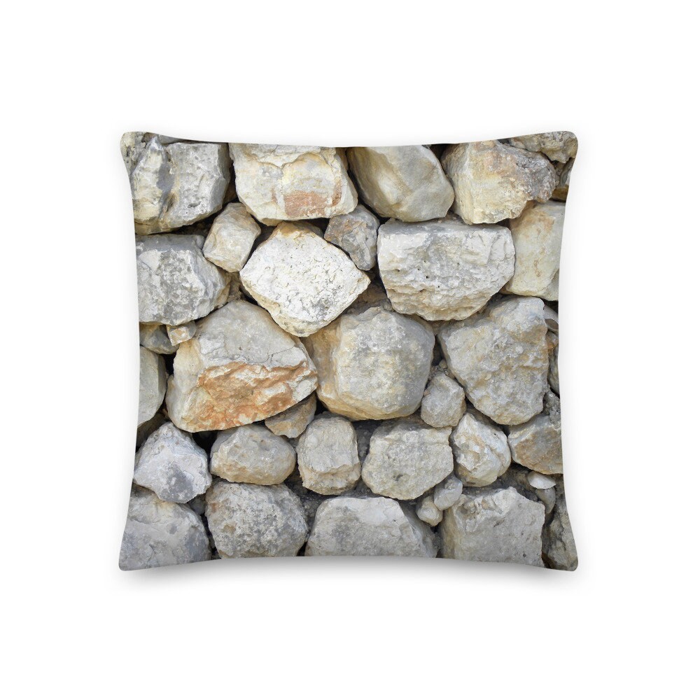 Coussin Décoratif Mur en Pierres