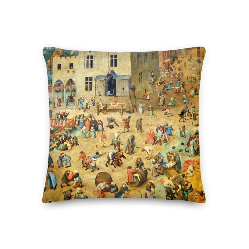 Coussin Décoratif Brueghel L'ancien Les Jeux d'enfants