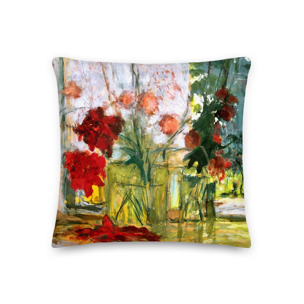 Coussin Décoratif Vuillard Fleurs sur La Cheminée