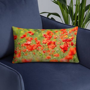 Decorative Cushion / Pillow Field of poppies image 7