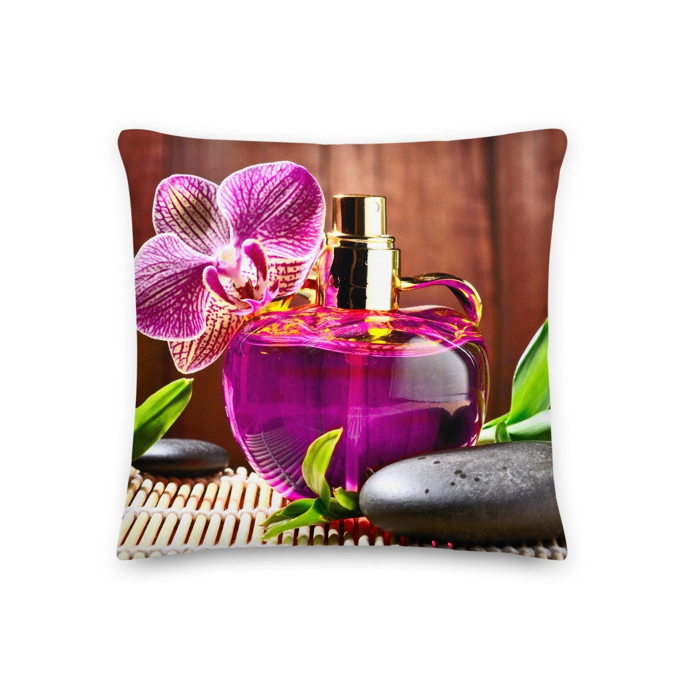 Coussin Décoratif Orchidée Parfum Bambou