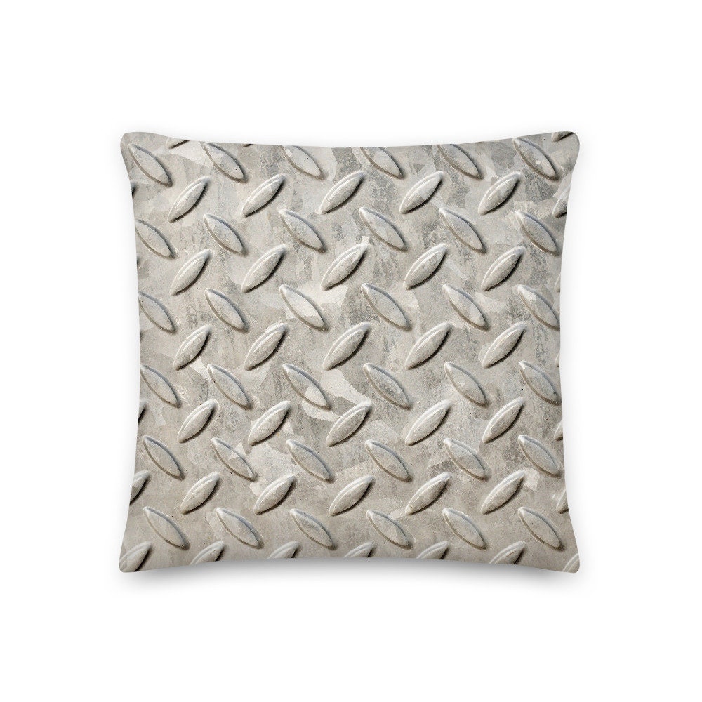 Coussin Décoratif Motif Tôle