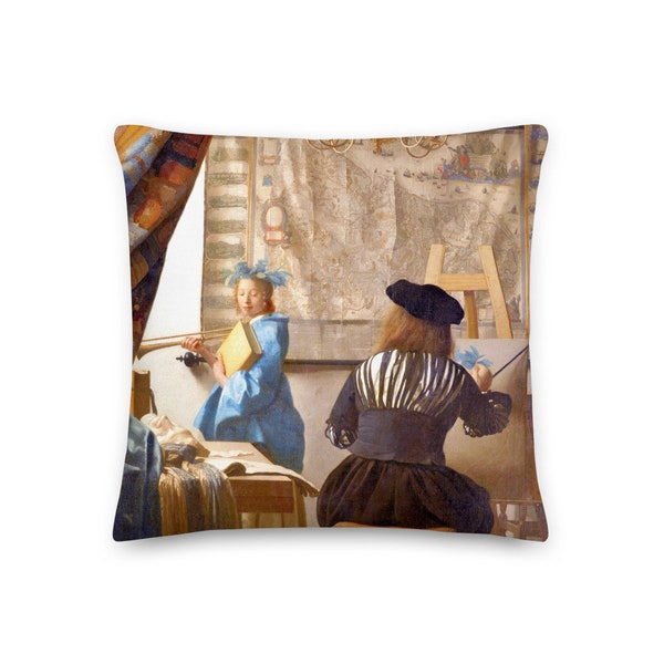 Coussin décoratif Vermeer L'Art de la peinture