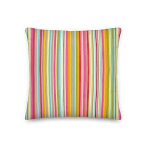 Decorative Cushion / Pillow Multicolored stripes