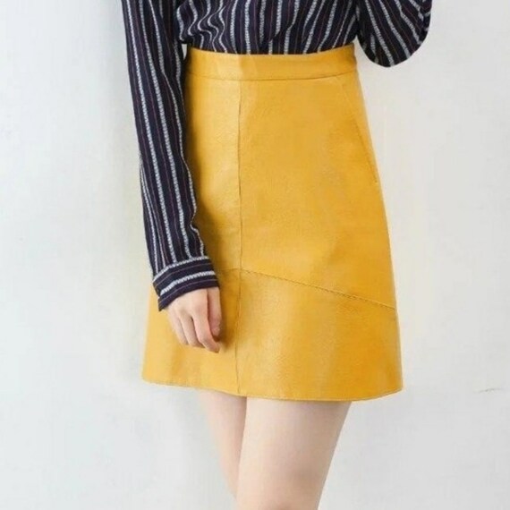 Philosophy Faux Leather Skirt Size 10 Etsy