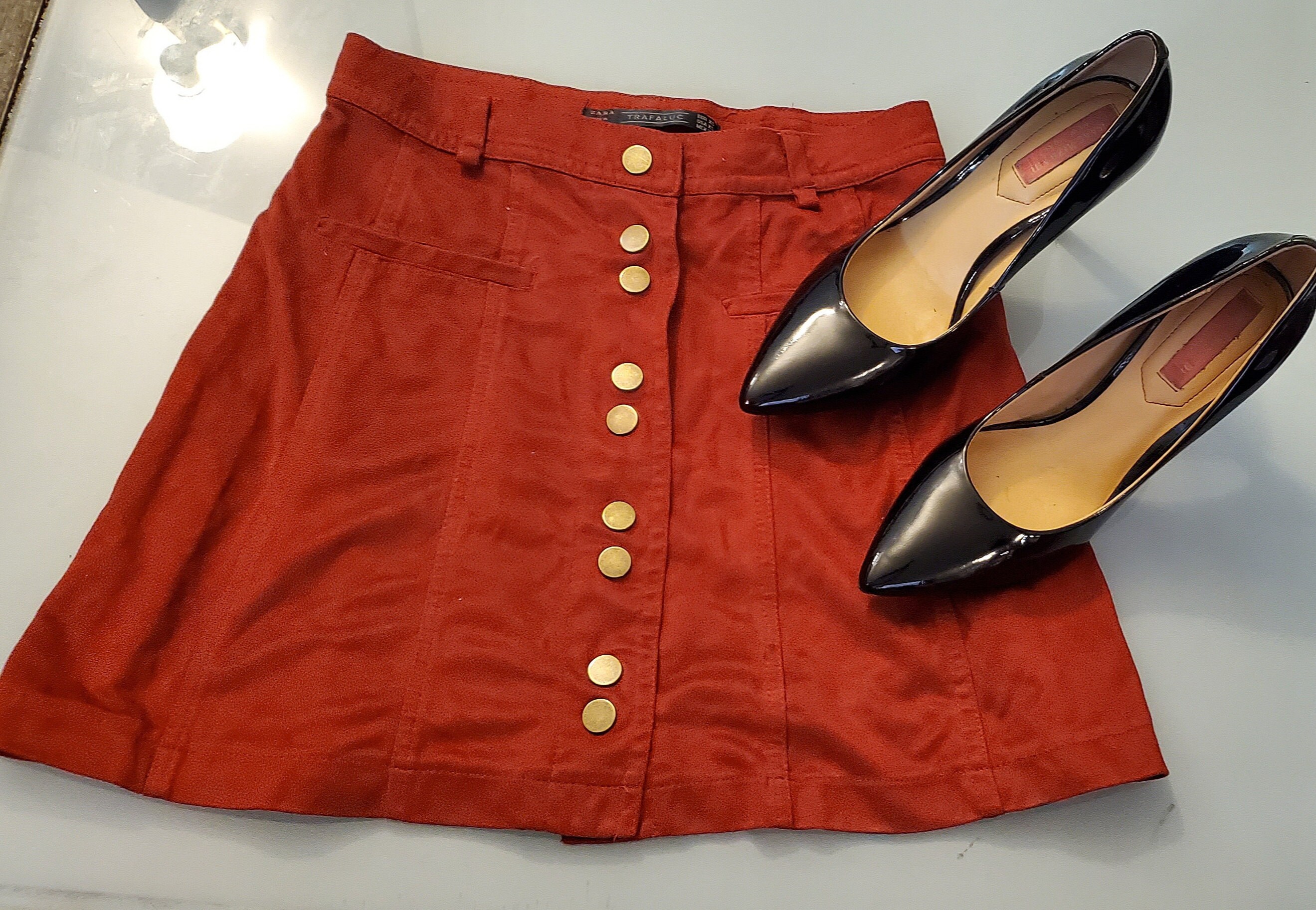 suede mini skirt xs