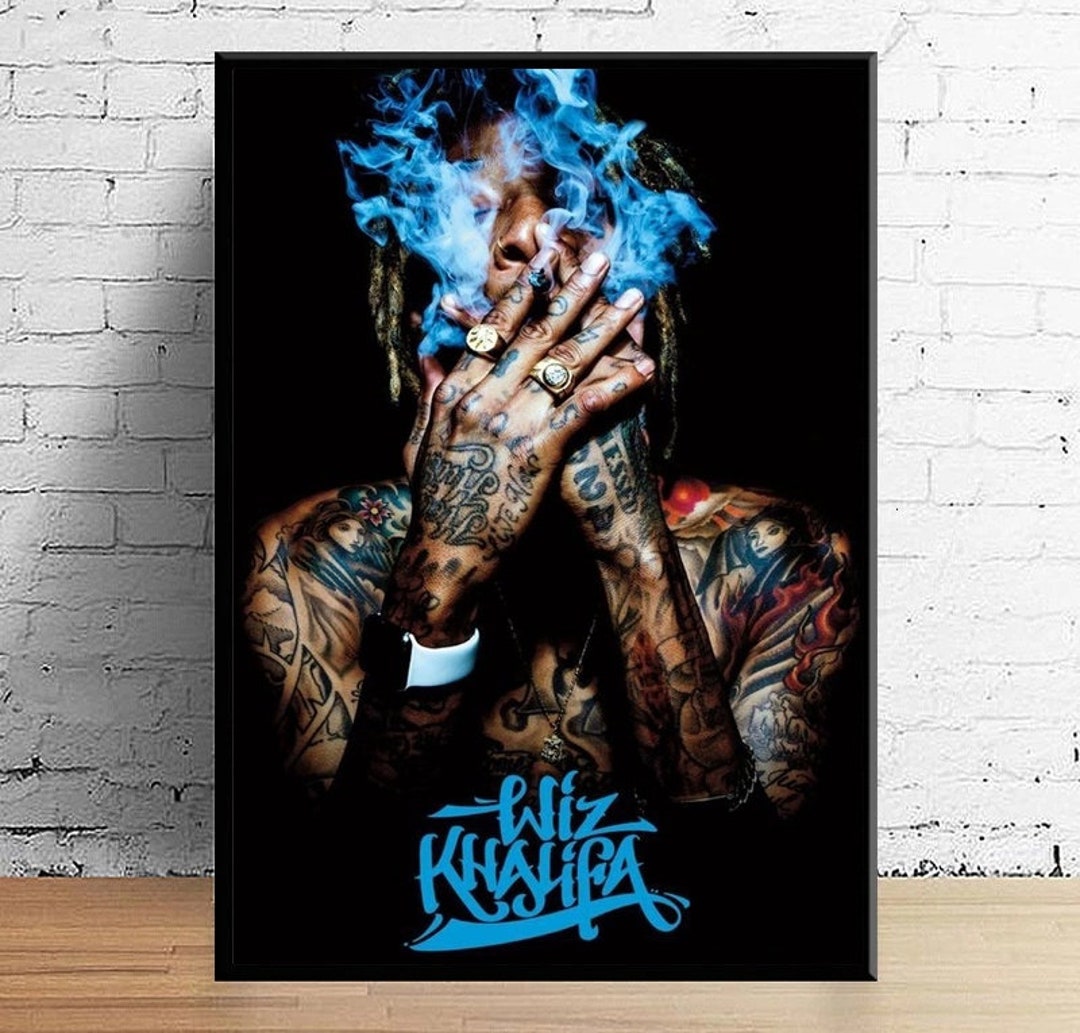 Wiz Khalifa Tattoos Hip Hop Rap Poster – My Hot Posters