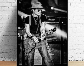 el centro comercial eficacia hoy Johnny Depp Guitar - Etsy UK
