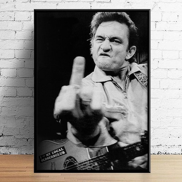 Johnny Cash Music Singer Poster Leinwandbild Wandkunst Poster Home Decor (kein Rahmen)