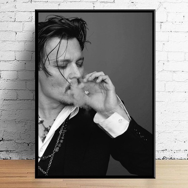 Actor Johnny Depp Poster Canvas Painting Wall Art Poster Home Decor (Sin marco)