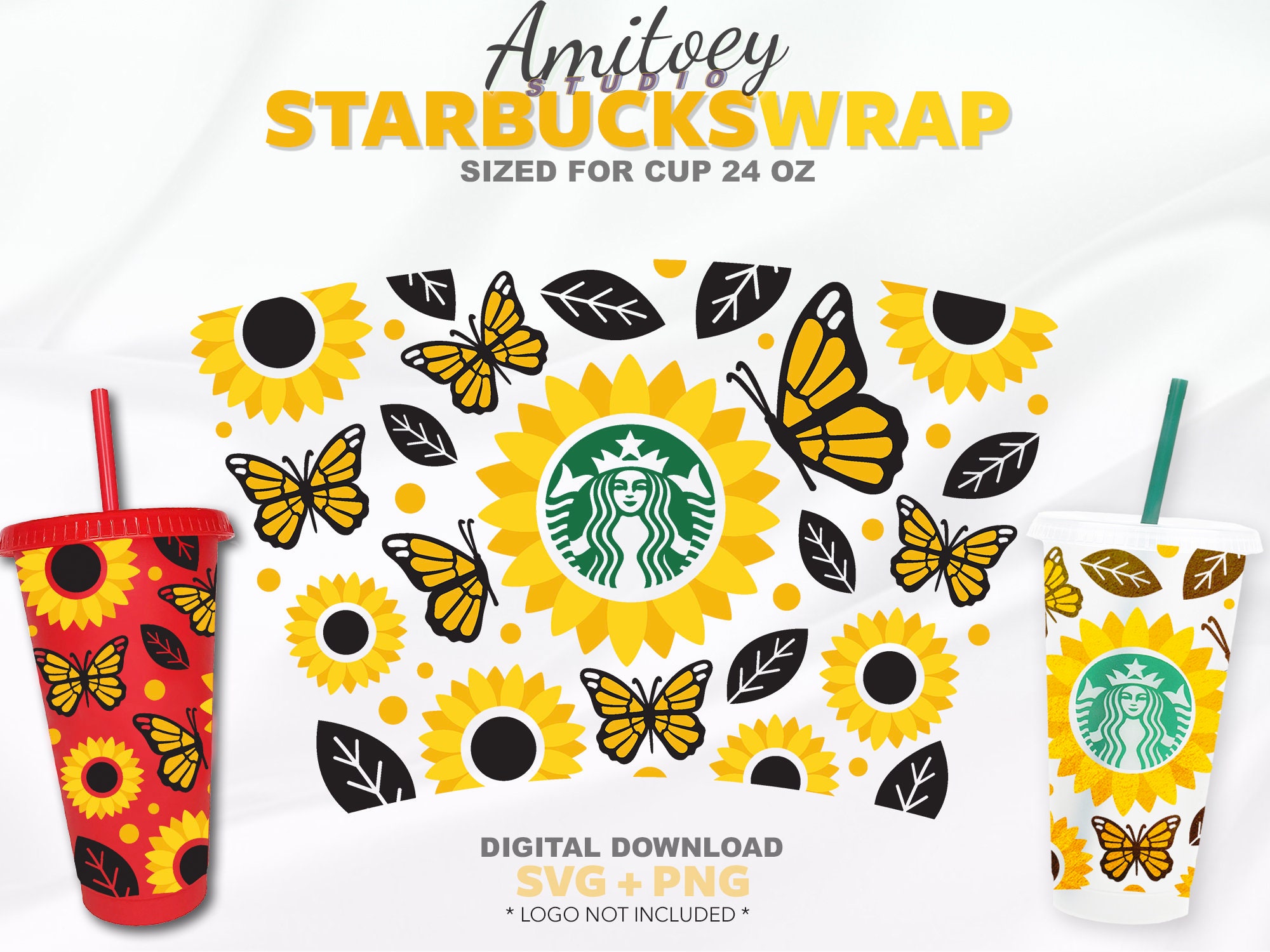 Free Free 131 Sunflower Butterfly Starbucks Svg SVG PNG EPS DXF File