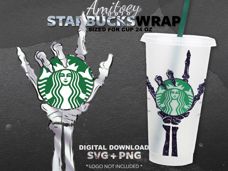 Download Bone halloween SVG For Starbucks Wrap Venti Cold Cup 24 Oz ...