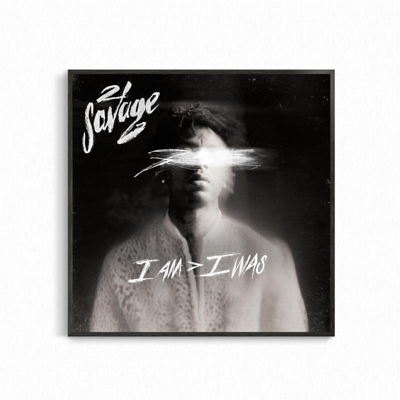 i-am-i-was-poster-album-cover-art-print-on-canvas-no-frame-etsy