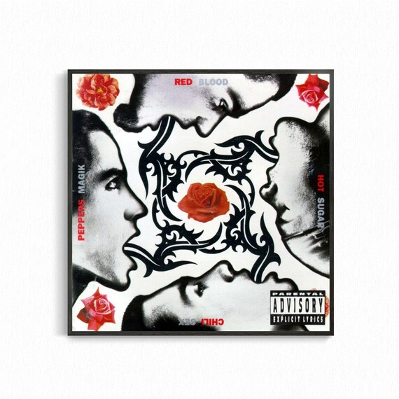 Blood Sugar Sex Magik Red Hot Chili Peppers Poster Album Cover Etsy