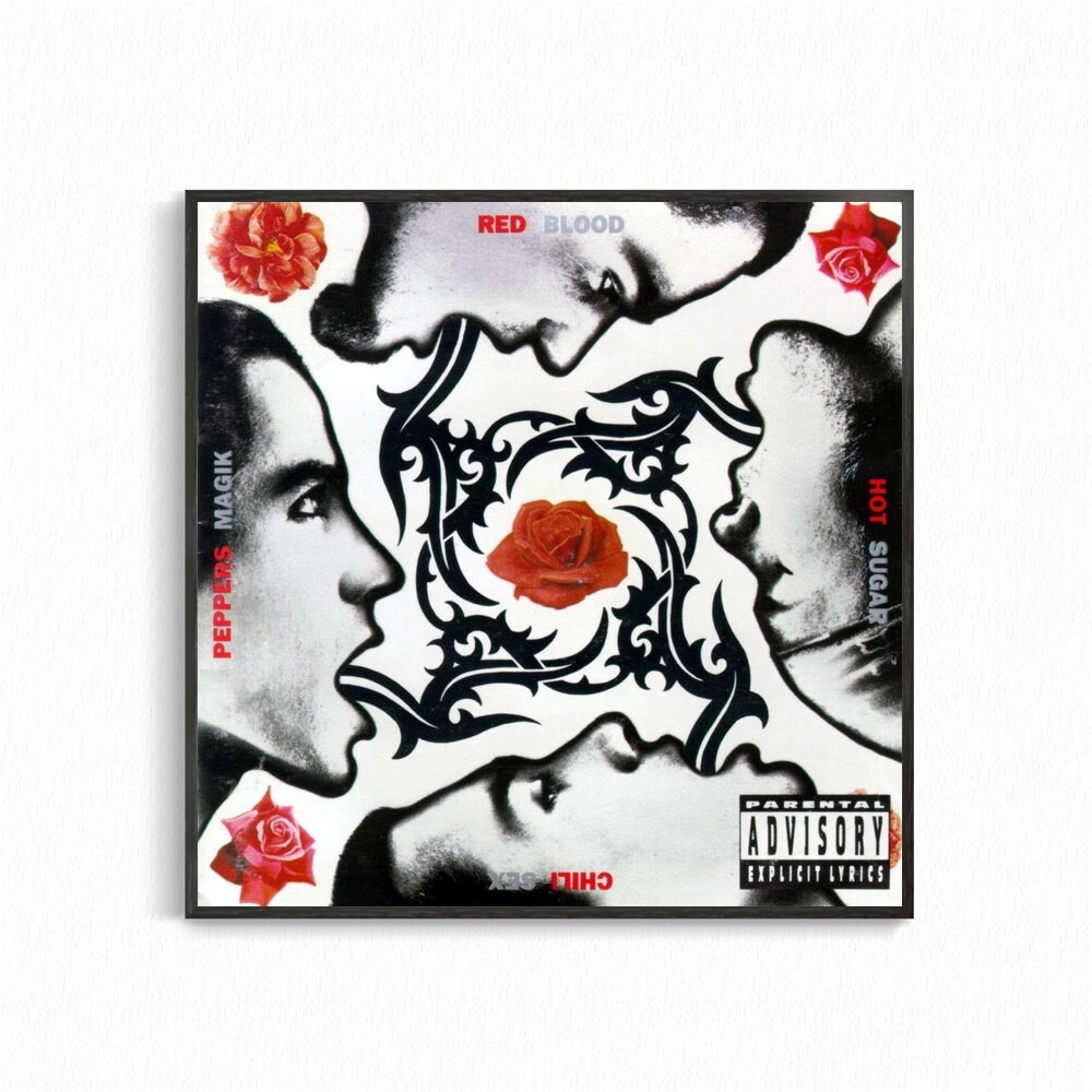 Blood Sugar Sex Magik Red Hot Chili Peppers Poster Album Cover Etsy