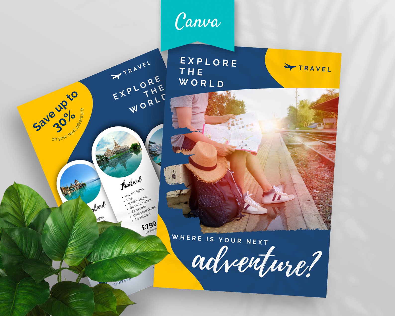 travel flyer design ai