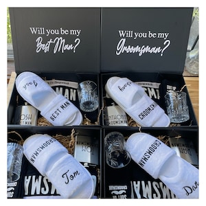 Best Man Gift Boxes / Groomsmen Gift Box / Groomsmen Proposal Gift Boxes / Personalised Gift Boxes/ Bridesman Gift