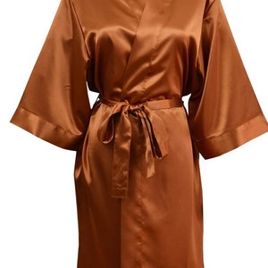 PLUS SIZE PLAIN Robes / Plain  Edge  Kimono Satin Lace  Robe/ Bridesmaid Robes / Wedding  Morning Gowns / Robes/All sizes robes