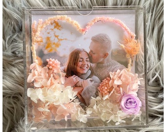 Acrylic photo Frame Box / Father’s Day Gift / Mother of the Bride Gift / Bridesmaid Gift/ Photo Box/ KEEPSAKE GIFT/ Father of the Bride
