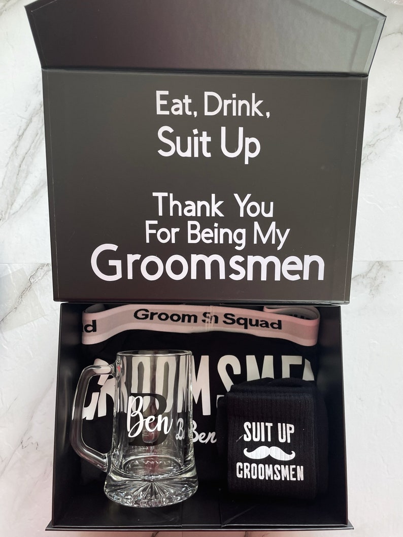 Best Man Gift Boxes / Groomsmen Gift Box / Groomsmen Proposal Etsy