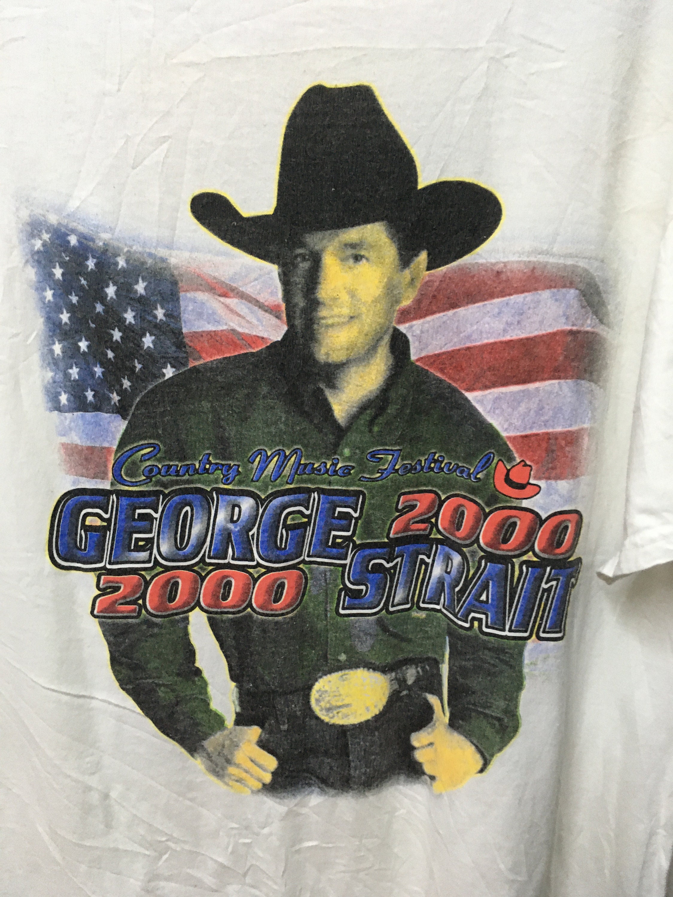 Vintage George Strait 2000 /Country Music Festival /T-shirt | Etsy