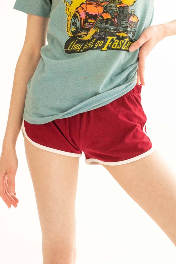 Burgundy Athletic Dolphin Shorts | Etsy 