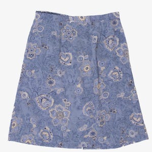 Vintage Blue Floral Skirt (1990s)